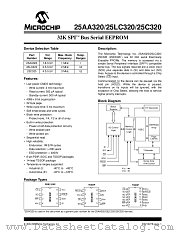 25C320TE/P datasheet pdf Microchip