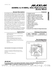 MAX9982ETP datasheet pdf MAXIM - Dallas Semiconductor