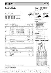 DSI45 datasheet pdf IXYS Corporation