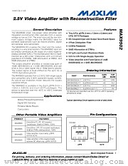 MAX9502MEXK-T datasheet pdf MAXIM - Dallas Semiconductor
