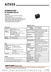 AZ955-1C-9DE datasheet pdf ZETTLER electronics