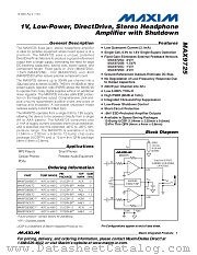 MAX9725CETC datasheet pdf MAXIM - Dallas Semiconductor