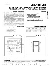 MAX5101BEUE datasheet pdf MAXIM - Dallas Semiconductor