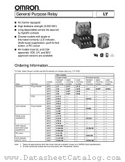 LY1N-D2 datasheet pdf OMRON Electronics