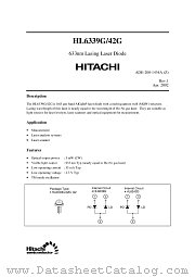 HL6342G datasheet pdf Hitachi Semiconductor