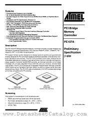 PC107AVZFU100L datasheet pdf Atmel
