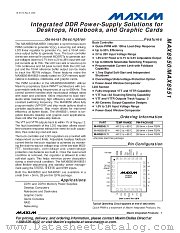 MAX8551ETI datasheet pdf MAXIM - Dallas Semiconductor