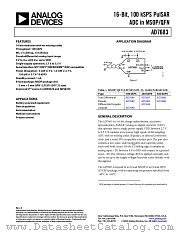 AD7683ARMRL7 datasheet pdf Analog Devices