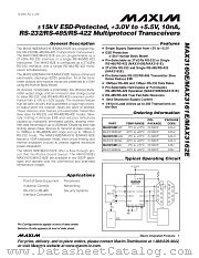 MAX3162E datasheet pdf MAXIM - Dallas Semiconductor