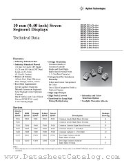 HDSP-F508-00016 datasheet pdf Agilent (Hewlett-Packard)