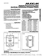 MAX271EWG datasheet pdf MAXIM - Dallas Semiconductor