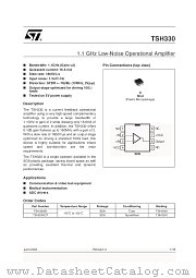 TSH330I datasheet pdf ST Microelectronics