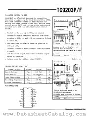 TC9203P datasheet pdf TOSHIBA