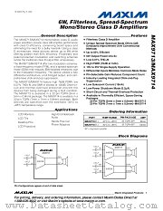 MAX9714ETJ datasheet pdf MAXIM - Dallas Semiconductor