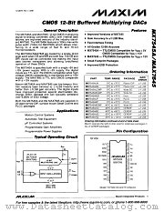 MX7545ATQ datasheet pdf MAXIM - Dallas Semiconductor