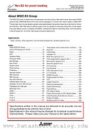 M32C/83 datasheet pdf Mitsubishi Electric Corporation