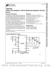 LM27952SDX datasheet pdf National Semiconductor