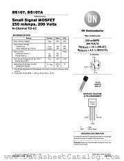 BS107RLRA datasheet pdf ON Semiconductor