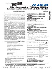 MAX9994ETP+TD datasheet pdf MAXIM - Dallas Semiconductor