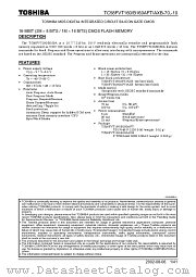 TC58FVT160A datasheet pdf TOSHIBA