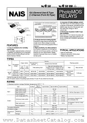 AQV414EHAZ datasheet pdf Matsushita Electric Works(Nais)