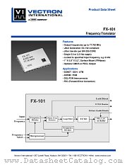 FX-101-CFF-A3P2 datasheet pdf Vectron
