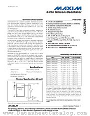 MAX7375AUR185-T datasheet pdf MAXIM - Dallas Semiconductor