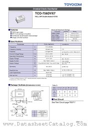 TCO-756DVX7 datasheet pdf TOYOCOM