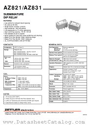 AZ831 datasheet pdf ZETTLER electronics