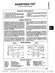 AM29705A datasheet pdf Advanced Micro Devices