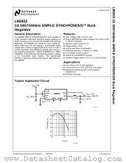 LM2852XMXAX-1.0 datasheet pdf National Semiconductor