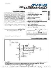 MAX3654ETE+ datasheet pdf MAXIM - Dallas Semiconductor
