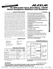MAX9722BETE datasheet pdf MAXIM - Dallas Semiconductor