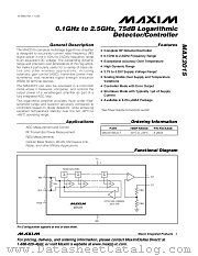 MAX2015EUA-T datasheet pdf MAXIM - Dallas Semiconductor