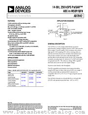 AD7942BCPWP datasheet pdf Analog Devices