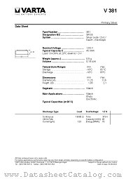 V381 datasheet pdf etc