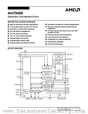 AM79489-1JC datasheet pdf Advanced Micro Devices