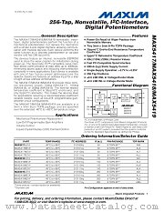 MAX5419META datasheet pdf MAXIM - Dallas Semiconductor