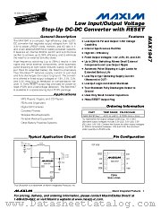 MAX1947ETA33 datasheet pdf MAXIM - Dallas Semiconductor