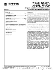HI1-0506-5 datasheet pdf Harris Semiconductor