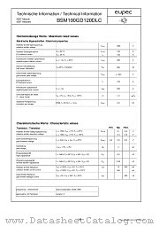 BSM100GD120DLC datasheet pdf Eupec GmbH
