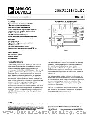 AD7760BCP datasheet pdf Analog Devices