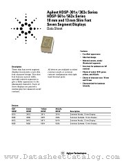 HDSP-563Y-K0400 datasheet pdf Agilent (Hewlett-Packard)