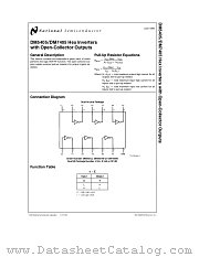 DM5405J14A datasheet pdf National Semiconductor