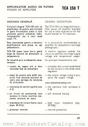 TCA150T datasheet pdf IPRS Baneasa