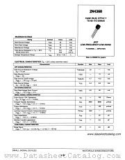 2N4360 datasheet pdf Motorola