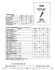 3N128 datasheet pdf Motorola