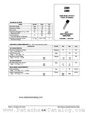 J305 datasheet pdf Motorola