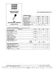 JF1033S datasheet pdf Motorola