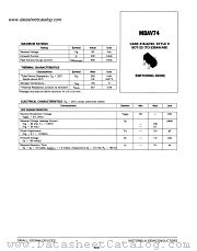 MBAV74 datasheet pdf Motorola